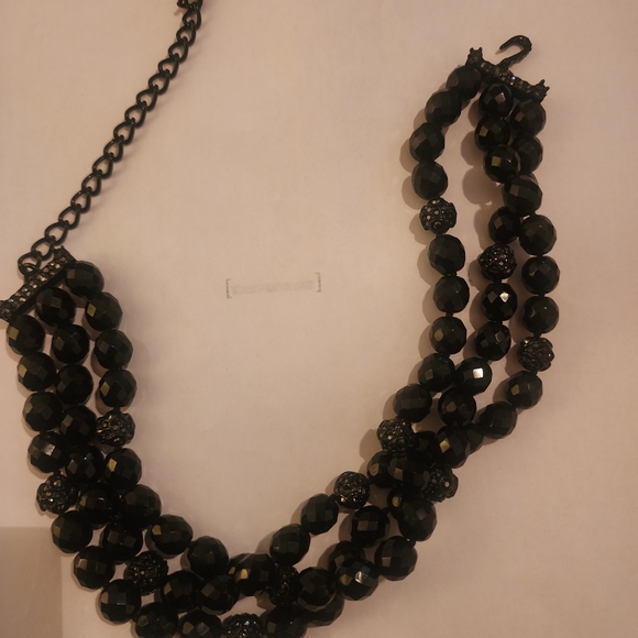 Antique French Jet Glass Mourning Necklace - Picture 2 of 3